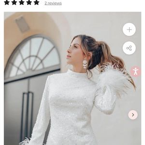 Untamed Petals Chrishell reception dress